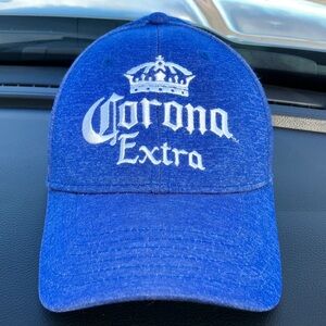Corona Extra Blue Hat with White Logo Elastic One Size‎ Fits Most